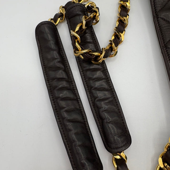Sac Chanel shopping chocolat