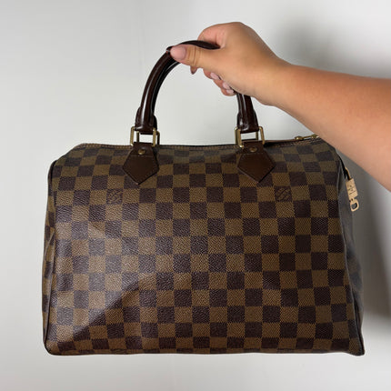 Sac Louis Vuitton Speedy 30 Damier Ébène