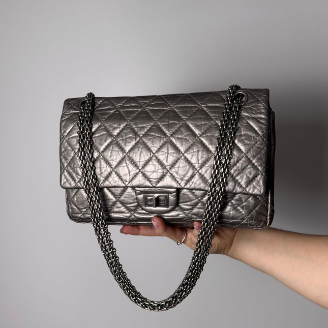 Sac 2.55 Chanel Grand Argent