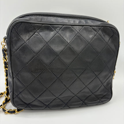 Caméra Chanel vintage bleu nuit