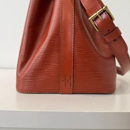 Sac Louis Vuitton Noé PM Cuir Épi Cognac