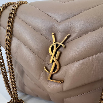 Sac Saint Laurent Loulou Small Beige