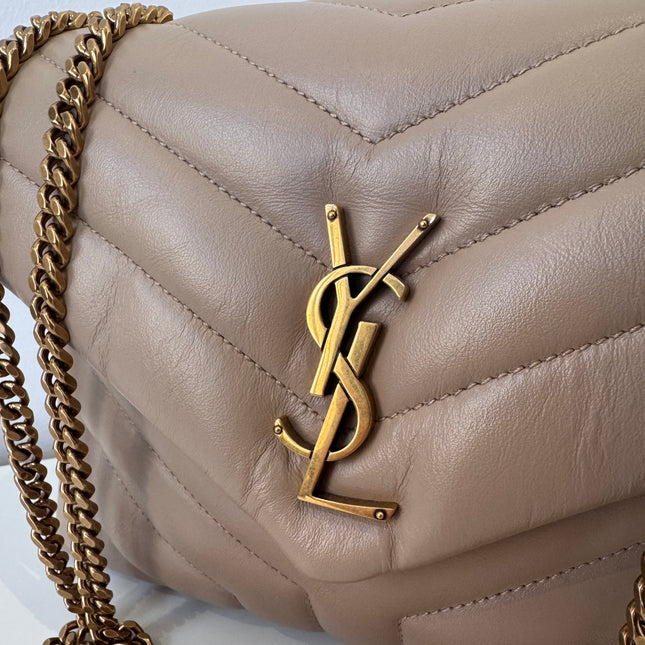 Sac Saint Laurent Loulou Small Beige