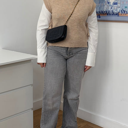 Sac Chanel marine vintage bandoulière
