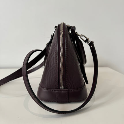 Sac Louis Vuitton BB Alma Cuir Épi Prune