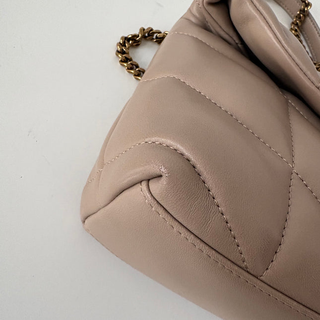 Sac Saint Laurent Loulou Puffer Toy Beige