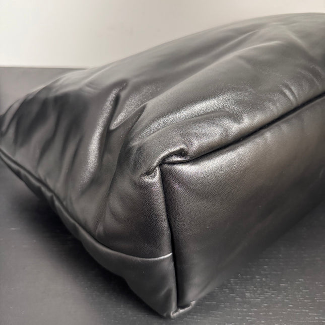 Sac Grand Cabas Saint Laurent cuir nappa noir