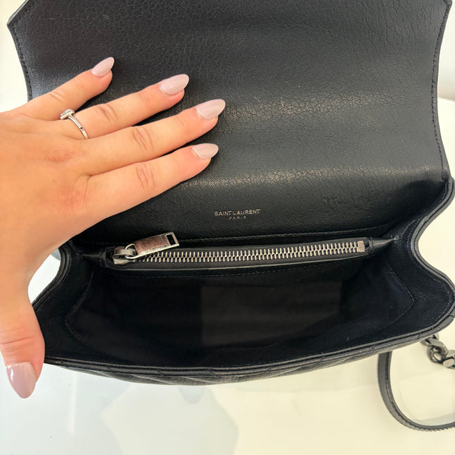 Sac Saint Laurent Collège medium noir
