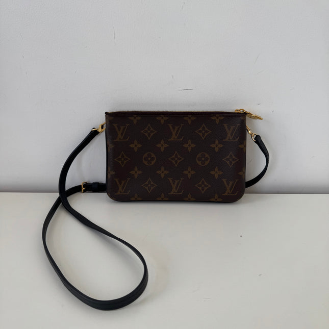 Sac pochette double zip Louis Vuitton reverse