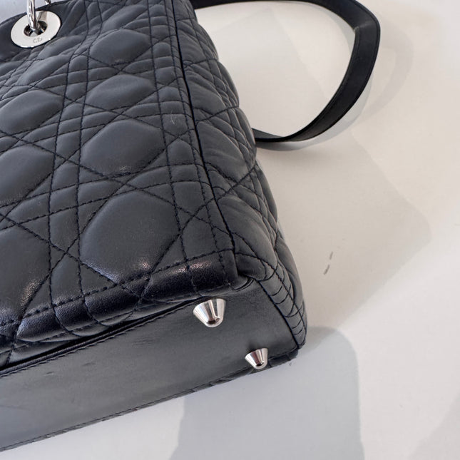 Sac Lady Dior Large bandoulière Noir
