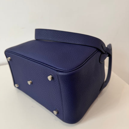 Sac Hermès Lindy 26 marine