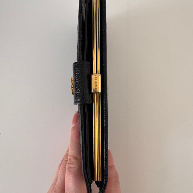 Portefeuille Chanel noir