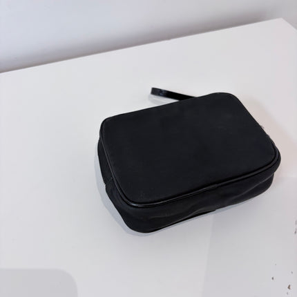 Trousse Dior à dragonne toile noire
