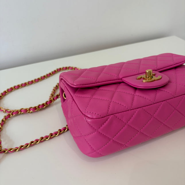 Sac Chanel Timeless Small édition limitée pearl crush rose