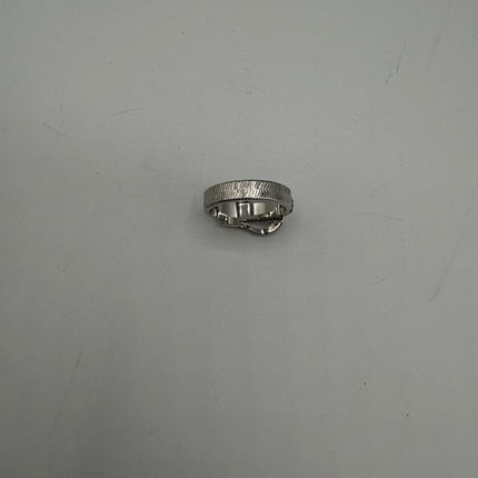 Bague Dior T55 métal argent