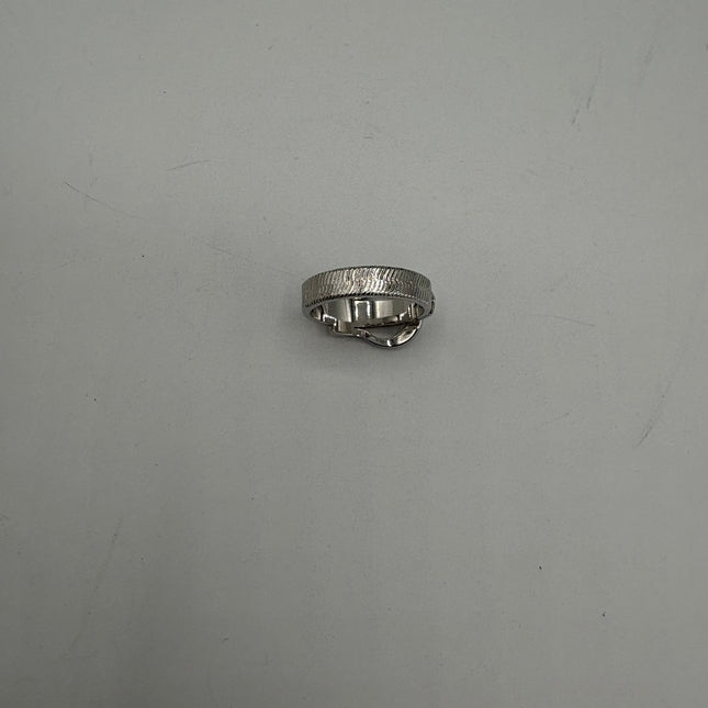 Bague Dior T55 métal argent