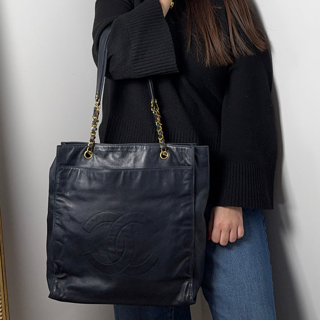 Cabas Chanel Marine CC
