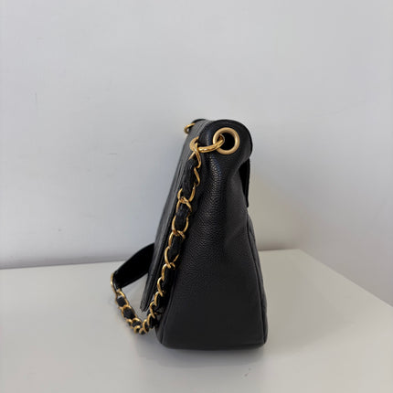 Sac Chanel Hobo bandoulière Cuir Caviar noir