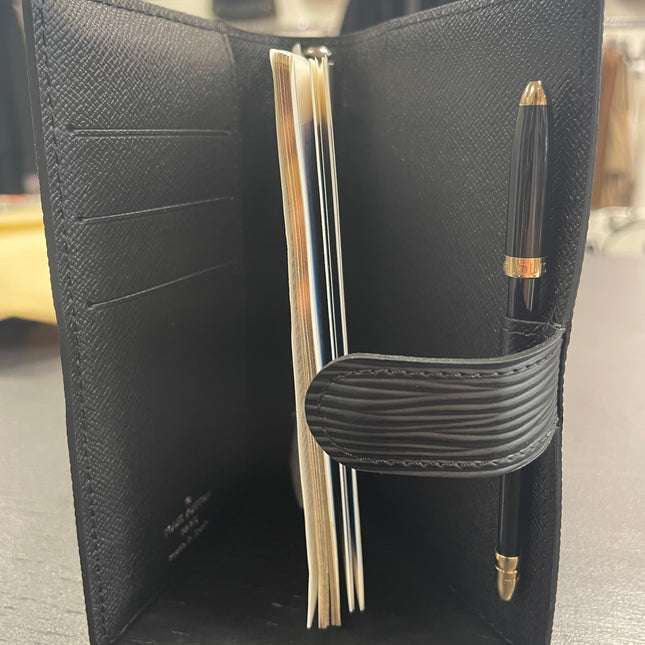 Agenda PM cuir Épi Noir Louis Vuitton