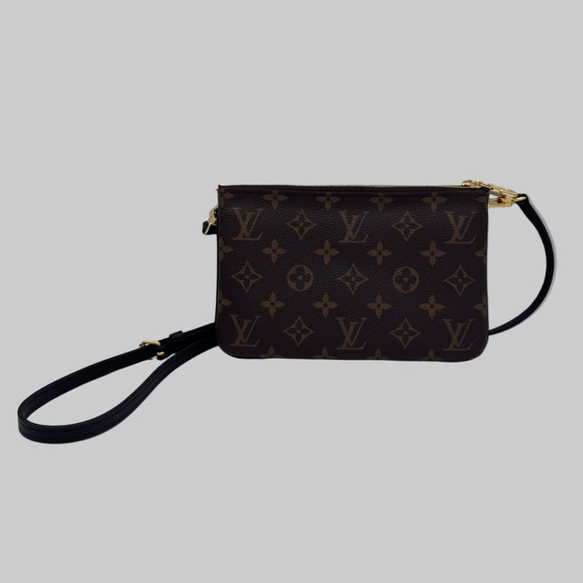 Pochette double zip Louis Vuitton