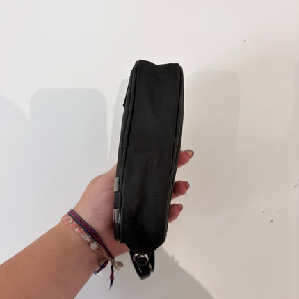 Trousse Dior à dragonne toile noire