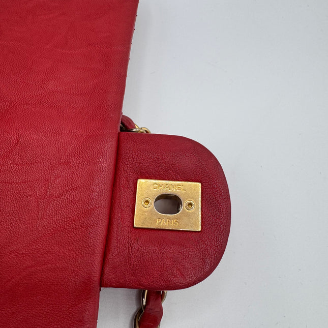 Sac chevrons Chanel Rouge