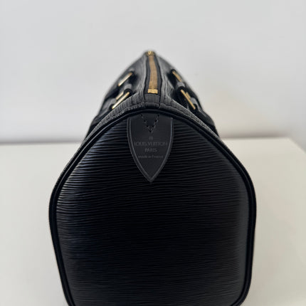 Sac Louis Vuitton Speedy 30 Cuir Épi Noir