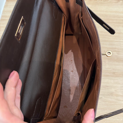 Sac Kelly 32 Hermès Chocolat