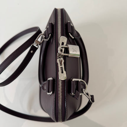 Sac Louis Vuitton BB Alma Cuir Épi Prune