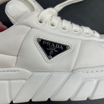Basket Prada en cuir blanc T36