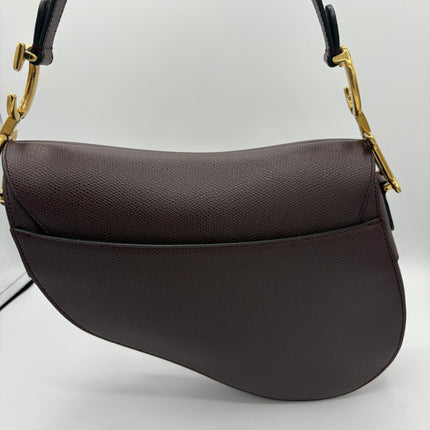 Sac Dior Saddle Moyen Prune