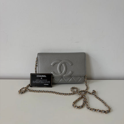 Sac Chanel Wallet on chain Gris argent