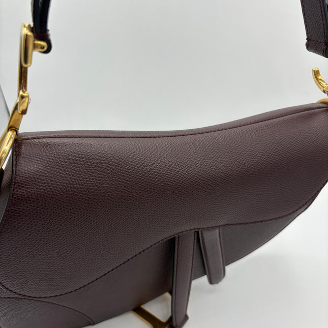 Sac Dior Saddle Moyen Prune