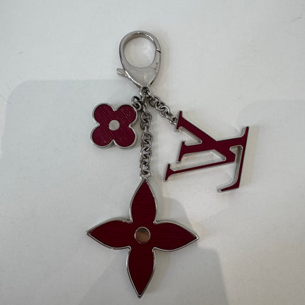 Porte-clés Louis Vuitton Fleur d’Épi Bordeaux