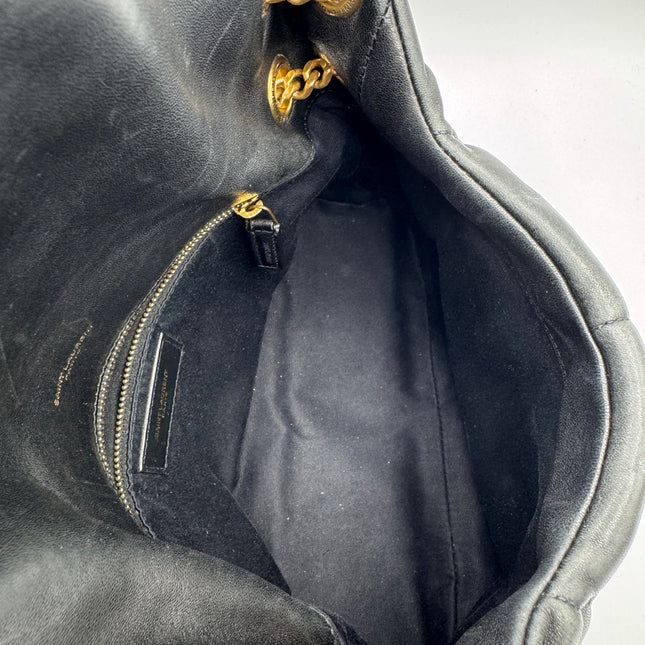 Sac Saint Laurent Puffer Small Noir