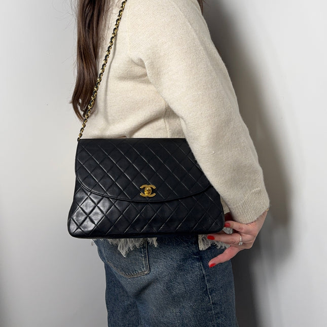 Sac Chanel Classique Bandoulière Noir Vintage