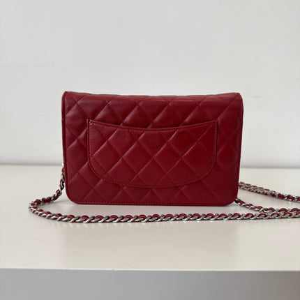 Sac Chanel Wallet on Chain Rouge Éteint
