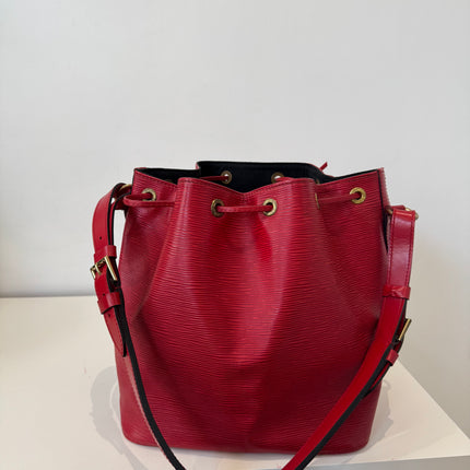 Sac Louis Vuitton Noé PM Épi Rouge