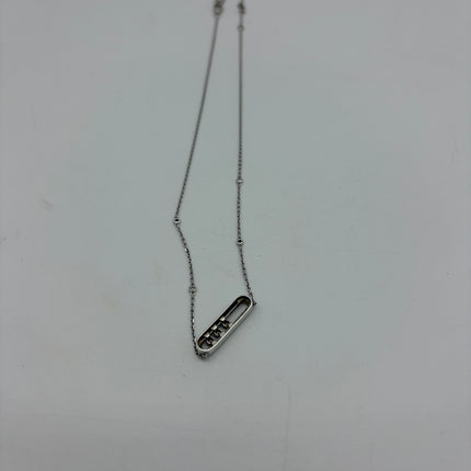 Collier Messika Move baby Pave or blanc et diamants