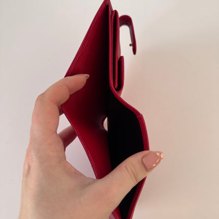 Portefeuille Louis Vuitton Cuir Épis Rouge