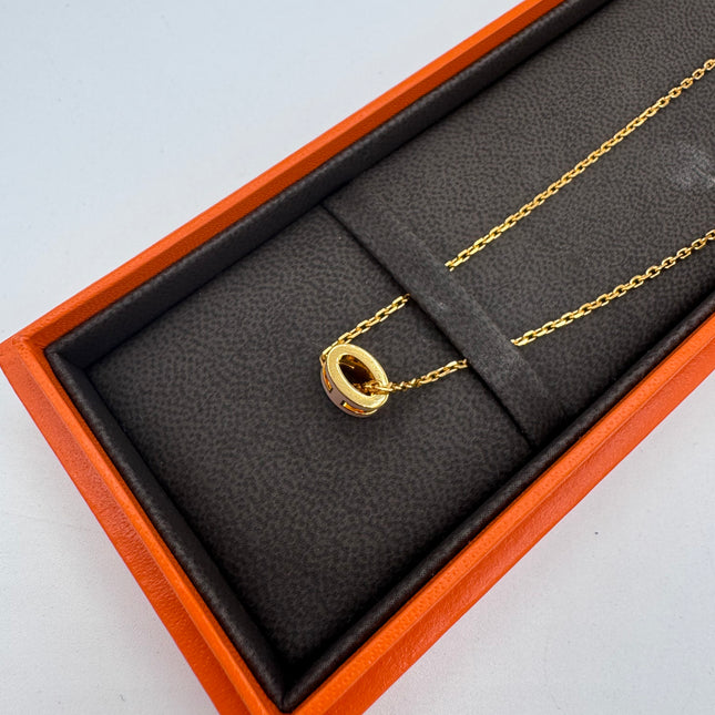 Collier Hermès Mini Pop H Rose dragée