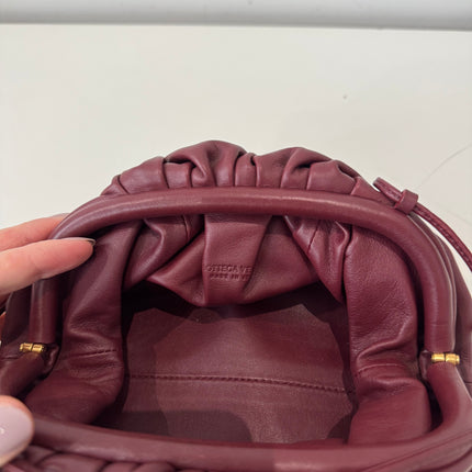 Sac Bottega Veneta Mini Pouch Burgundy