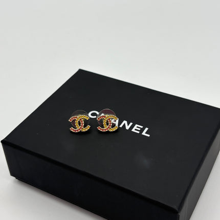 Puces d'oreilles double CC Chanel