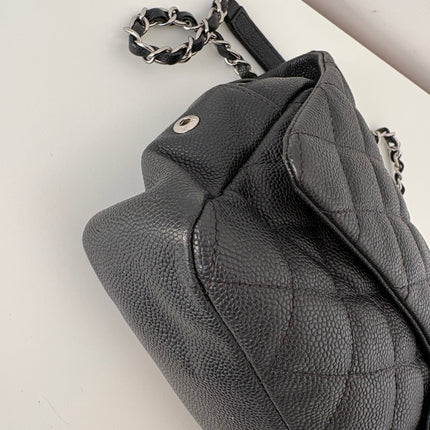 Sac Chanel single flap souple noir