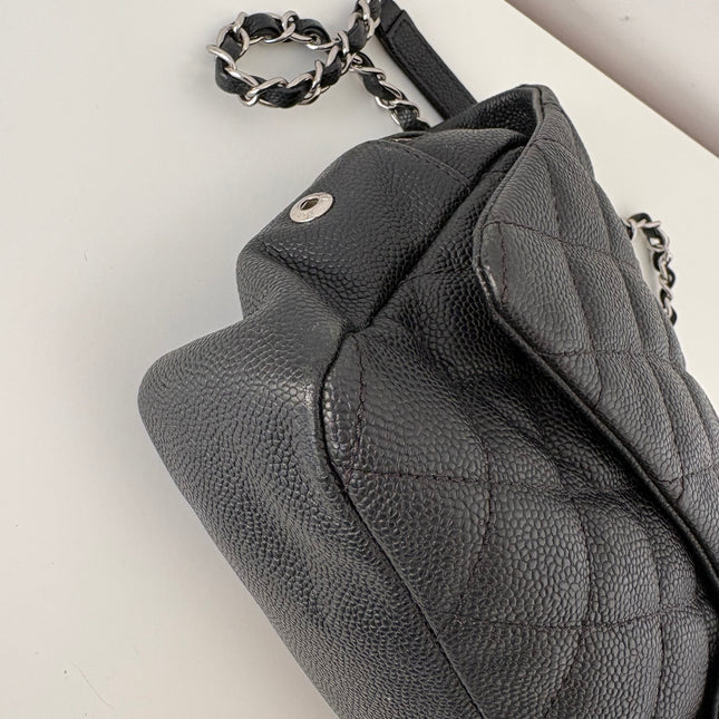 Sac Chanel single flap souple noir