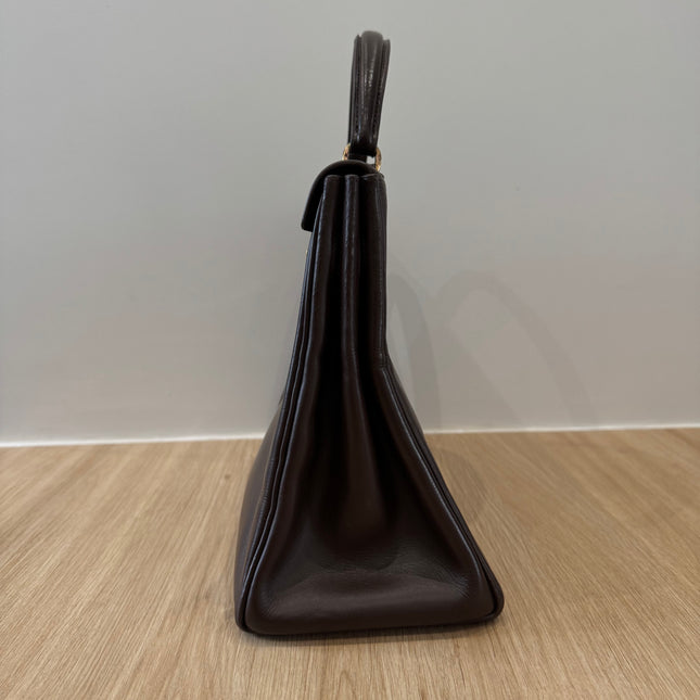 Sac Kelly 32 Hermès Chocolat