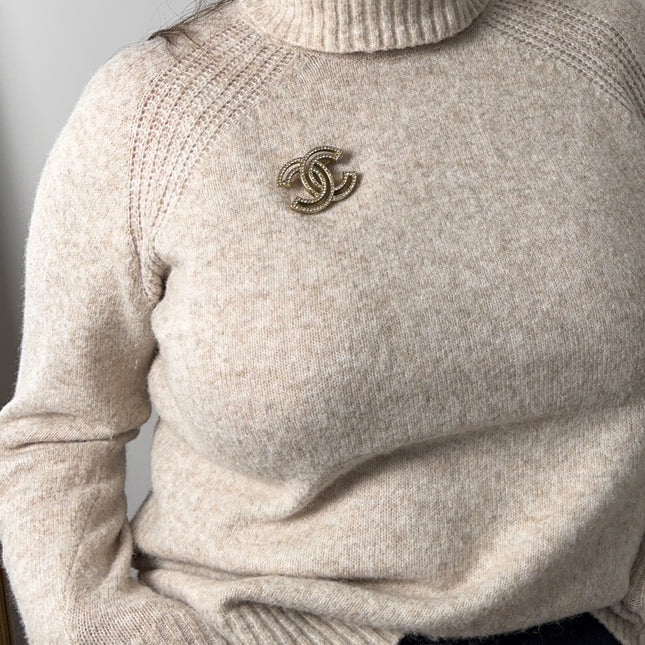Broche Chanel Strass