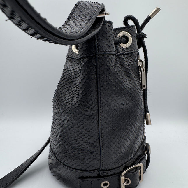 Sac Saint Laurent Rider Python