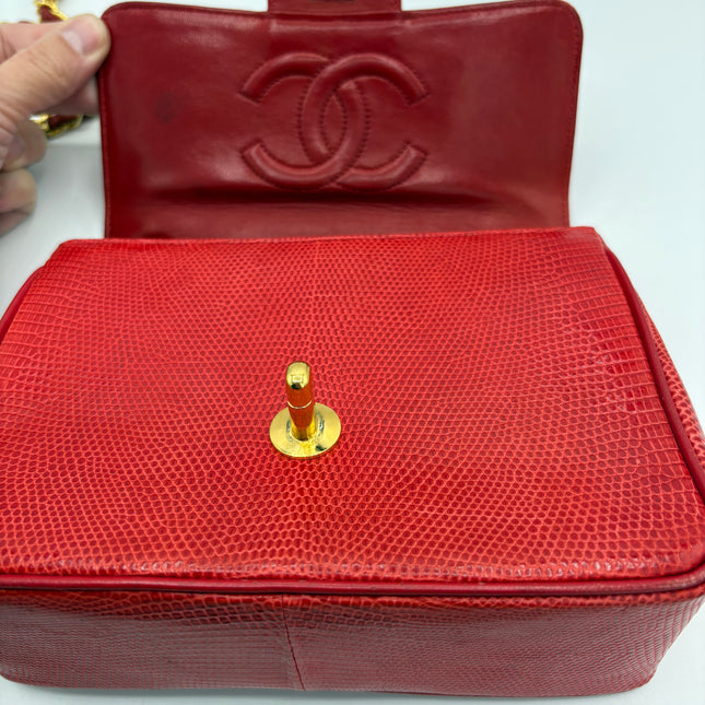 Sac Chanel Mini Square Lézard