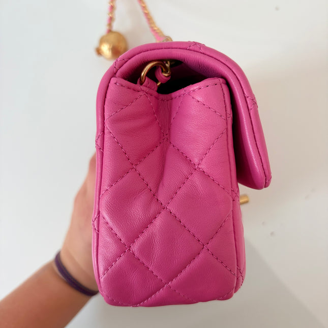 Sac Chanel Timeless Small édition limitée pearl crush rose